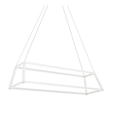 1 x 36W LED 120V Matte White Metal Chandelier (C81346MW) - Matteo 1 x 36W LED 120V Matte White Metal Chandelier (C81346MW) - Matteo