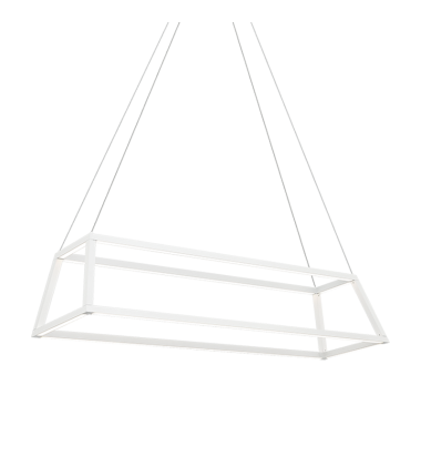 1 x 36W LED 120V Matte White Metal Chandelier (C81346MW) - Matteo