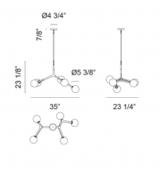  Black Metal Pendant (C81515BKOP) - Matteo