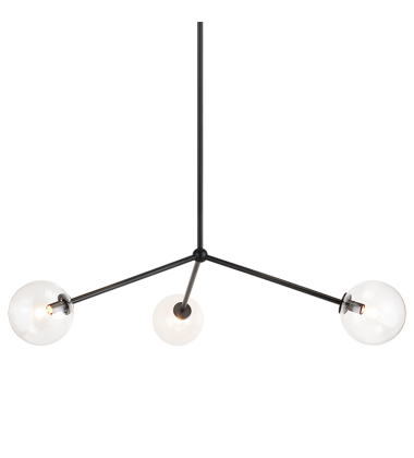   Black Metal Pendant (C81703BKCL) - Matteo