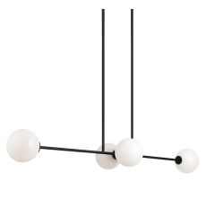  40 Watt Candelabra E12  Black Metal Chandelier (C81704BKOP) - Matteo