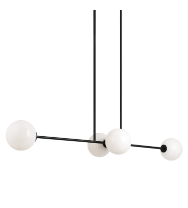  40 Watt Candelabra E12  Black Metal Chandelier (C81704BKOP) - Matteo