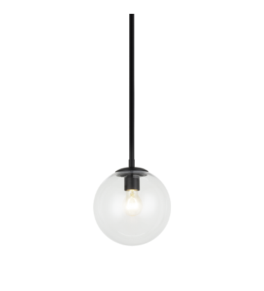 1 x 60W Medium Base-E26 120V Black Metal Chandelier (C81711BKCL) - Matteo 1 x 60W Medium Base-E26 120V Black Metal Chandelier (C81711BKCL) - Matteo