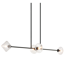  40 Watt Candelabra E12  Black Metal Pendants (C81744BKCL) - Matteo