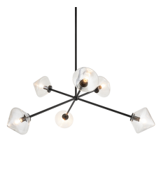  40 Watt Candelabra E12  Black Metal Pendants (C81746BKCL) - Matteo