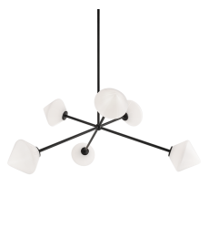  40 Watt Candelabra E12  Black Metal Pendants (C81746BKOP) - Matteo