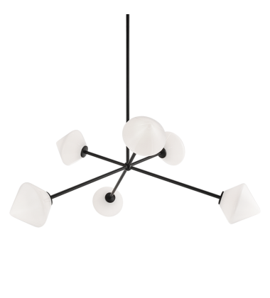  40 Watt Candelabra E12  Black Metal Pendants (C81746BKOP) - Matteo