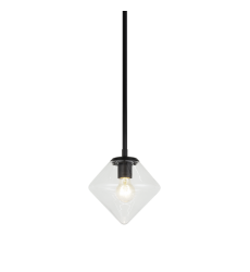 1 x 60W Medium Base-E26 120V Black Metal Chandelier (C81751BKCL) - Matteo 1 x 60W Medium Base-E26 120V Black Metal Chandelier (C81751BKCL) - Matteo