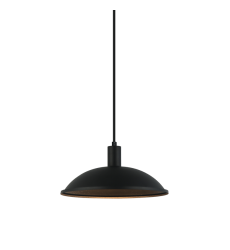  60W Medium Base Matte Black Metal Pendants (C81901MB) - Matteo
