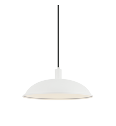  60W Medium Base Matte White Metal Pendants (C81911MW) - Matteo