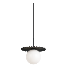  40 Watt Candelabra E12  Black Metal Pendants (C83101BKOP) - Matteo