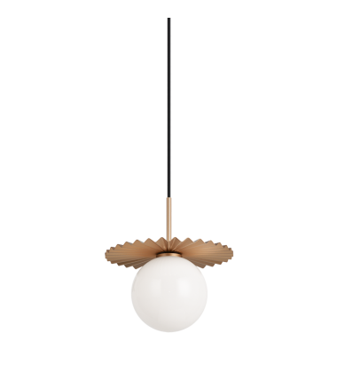  40 Watt Candelabra E12  Matte Gold Metal Pendants (C83101MGOP) - Matteo