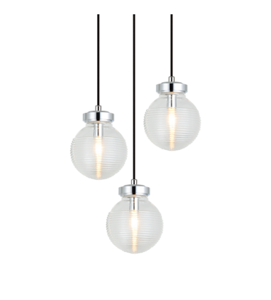   Chrome Metal Pendant (C84003CHCL) - Matteo