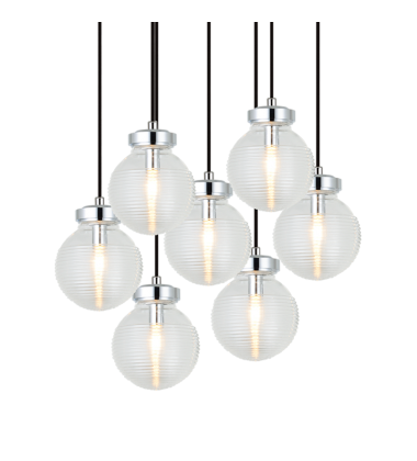   Chrome Metal Pendant (C84007CHCL) - Matteo