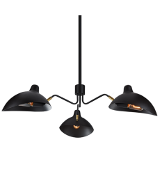  60 Watt Medium E26  Bronze & Brushed Gold Metal Pendant (CX57903BZ) - Matteo