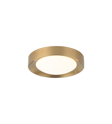  ?1 x 24W LED 120V Aged Gold Brass Metal Ceiling Mount (M10001AG) - Matteo