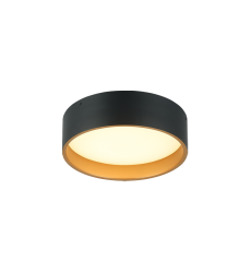  20W LED Matte Black Metal Flush Mounts (M10112MB) - Matteo Modern