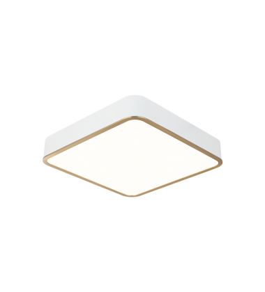  20W LED White + Aged Gold Brass Metal Ceiling Mount (M10545WHAG) - Matteo