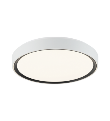  1 x 40W LED 120V Aged Gold Brass + White Metal Ceiling Mount (M10602WHBK) - Matteo