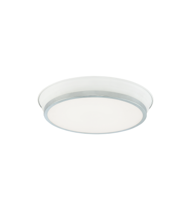20 Watt LED White + Chrome Metal Ceiling Mount (M11202WHCH) - Matteo 20 Watt LED White + Chrome Metal Ceiling Mount (M11202WHCH) - Matteo