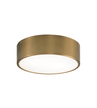 60 Watt Medium E26 Aged Gold Brass Metal Flush Mounts (M12702AG) - Matteo 60 Watt Medium E26 Aged Gold Brass Metal Flush Mounts (M12702AG) - Matteo