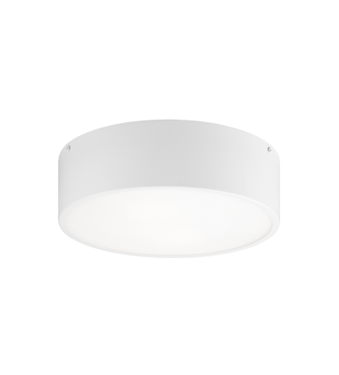  60 Watt Medium E26  White Metal Flush Mounts (M12702WH) - Matteo