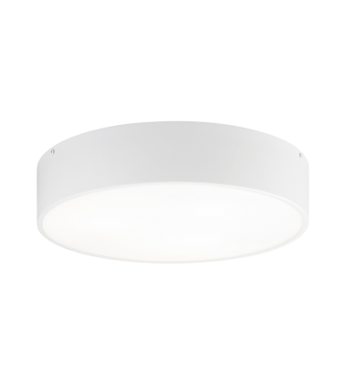  60 Watt Medium E26  White Metal Flush Mounts (M12703WH) - Matteo