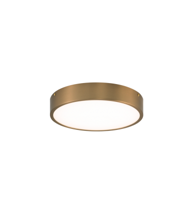  22.5 Watt LED Aged Gold Brass Metal Flush Mounts (M13701AG) - Matteo