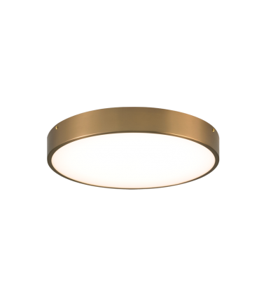 35 Watt LED Aged Gold Brass Metal Flush Mounts (M13702AG) - Matteo 35 Watt LED Aged Gold Brass Metal Flush Mounts (M13702AG) - Matteo