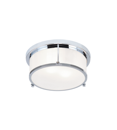  60 Watt Medium E26  Chrome Metal Ceiling Mount (M14902CH) - Matteo