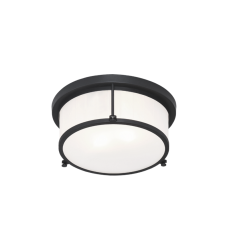  60 Watt Medium E26  Matte Black Metal Ceiling Mount (M14902MB) - Matteo