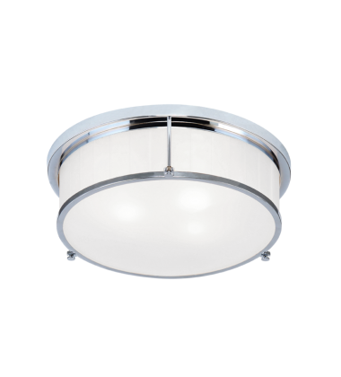  60 Watt Medium E26  Chrome Metal Ceiling Mount (M14903CH) - Matteo