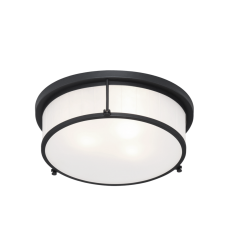  60 Watt Medium E26  Matte Black Metal Ceiling Mount (M14903MB) - Matteo