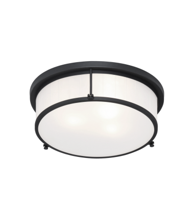 60 Watt Medium E26 Matte Black Metal Ceiling Mount (M14903MB) - Matteo 60 Watt Medium E26 Matte Black Metal Ceiling Mount (M14903MB) - Matteo