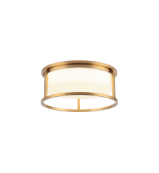 2 x 10W LED Medium Base-E26 120V Aged Gold Brass Metal Ceiling Mount (M15002AG) - Matteo 2 x 10W LED Medium Base-E26 120V Aged Gold Brass Metal Ceiling Mount (M15002AG) - Matteo
