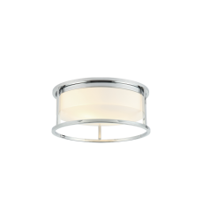 2 x 10W LED Medium Base-E26 120V Chrome Metal Ceiling Mount (M15002CH) - Matteo 2 x 10W LED Medium Base-E26 120V Chrome Metal Ceiling Mount (M15002CH) - Matteo