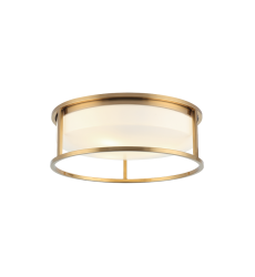 3 x 10W LED Medium Base-E26 120V Aged Gold Brass Metal Ceiling Mount (M15003AG) - Matteo 3 x 10W LED Medium Base-E26 120V Aged Gold Brass Metal Ceiling Mount (M15003AG) - Matteo