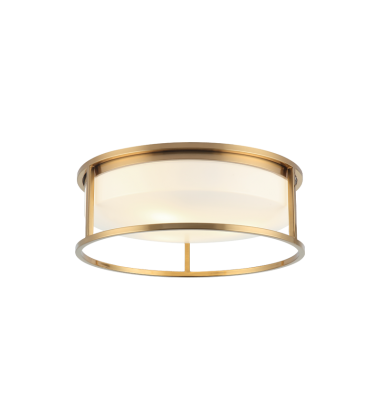 3 x 10W LED Medium Base-E26 120V Aged Gold Brass Metal Ceiling Mount (M15003AG) - Matteo 3 x 10W LED Medium Base-E26 120V Aged Gold Brass Metal Ceiling Mount (M15003AG) - Matteo