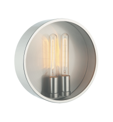  40 Watt Medium E26  Chrome Metal Wall Sconce (M15202CH) - Matteo