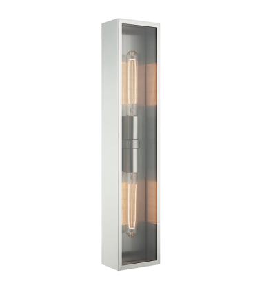  40 Watt Medium E26  Chrome Metal Wall Sconce (M15222CH) - Matteo