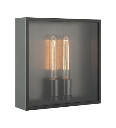  40 Watt Medium E26  Gunmetal Metal Wall Sconce (M15242GM) - Matteo