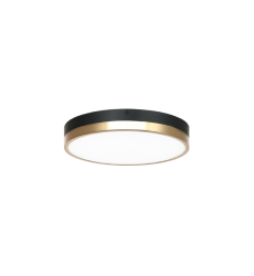 22.5 Watt LED Black & Aged Gold Brass Metal Ceiling Mount (M15301BKAG) - Matteo 22.5 Watt LED Black & Aged Gold Brass Metal Ceiling Mount (M15301BKAG) - Matteo