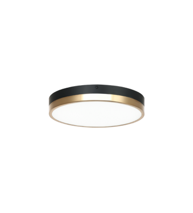 22.5 Watt LED Black & Aged Gold Brass Metal Ceiling Mount (M15301BKAG) - Matteo 22.5 Watt LED Black & Aged Gold Brass Metal Ceiling Mount (M15301BKAG) - Matteo