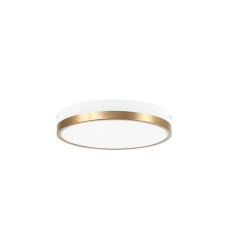 22.5 Watt LED White & Aged Gold Brass Metal Ceiling Mount (M15301WHAG) - Matteo 22.5 Watt LED White & Aged Gold Brass Metal Ceiling Mount (M15301WHAG) - Matteo