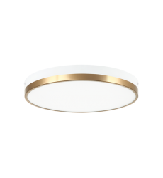 35 Watt LED White & Aged Gold Brass Metal Ceiling Mount (M15302WHAG) - Matteo 35 Watt LED White & Aged Gold Brass Metal Ceiling Mount (M15302WHAG) - Matteo