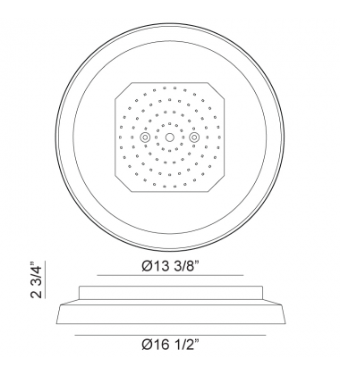  30 Watt LED Black Metal Flush Mounts (M15602BK) - Matteo