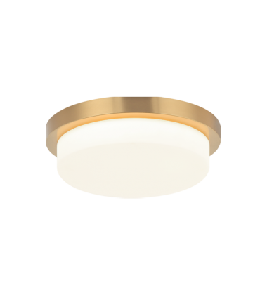  ?1 x 30W LED 120V Aged Gold Brass Metal Ceiling Mount (M15902AG) - Matteo