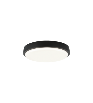  20W LED Matte Black Metal Flush Mounts (M16112MB) - Matteo