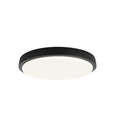  30W LED Matte Black Metal Flush Mounts (M16115MB) - Matteo