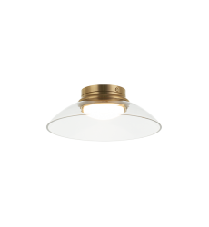 12W LED Aged Gold Brass Metal Flush Mounts (M16401AGCL) - Matteo  12W LED Aged Gold Brass Metal Flush Mounts (M16401AGCL) - Matteo